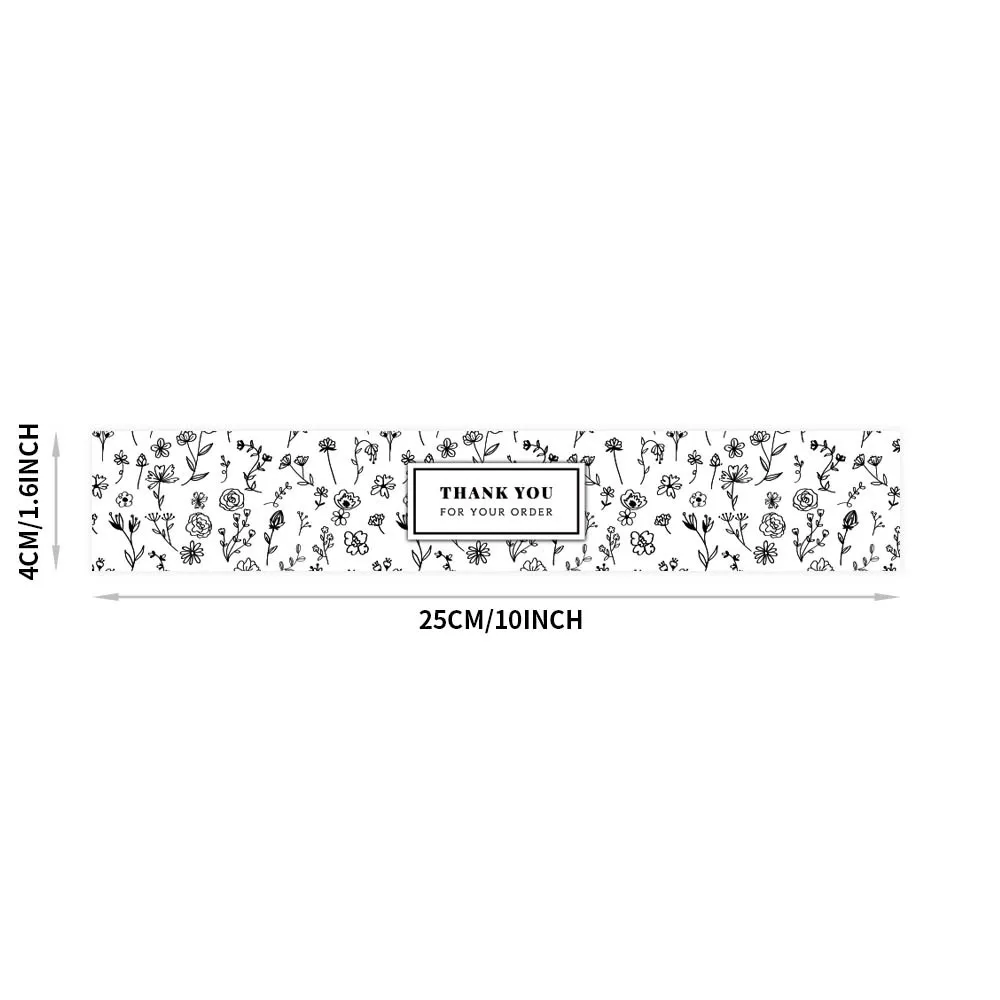 Autocollant de Remerciement pour Petite Entreprise, Étiquette GT Personnalisée, Sceau de Décoration, Cadeau Fait à la Main, 4x25cm de Long, 10 à 20 Pièces