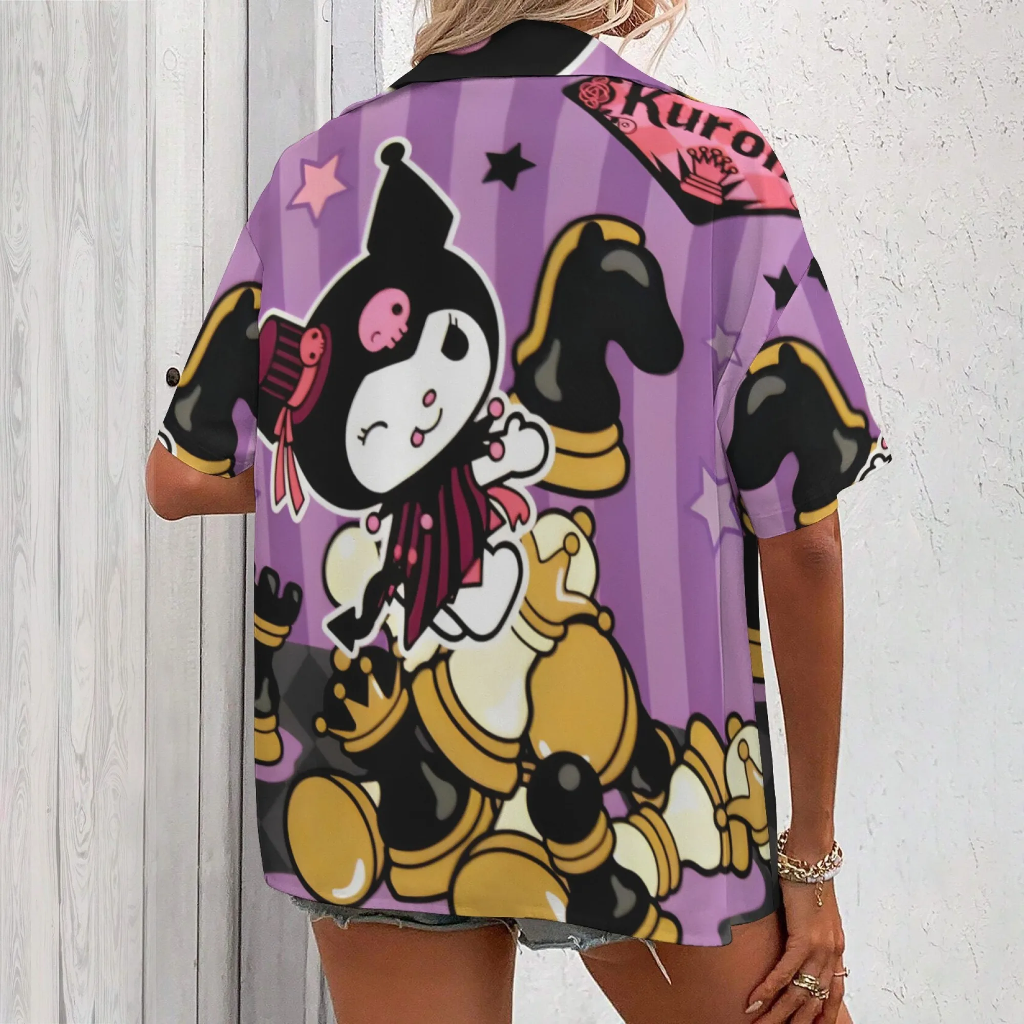 تي شيرت للنساء ملابس نسائية قمصان كورومي للفتيات من سن 11 إلى 12 سنة قميص كورومي للأطفال ملابس للسيدات Y2k تي شيرت كبير الحجم