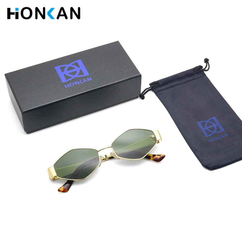 

HONKAN Luxury Brand Designer Sunglasses Women Polarized Sun Glasses Men High Quality TAC UV Protection Metal Eyewear