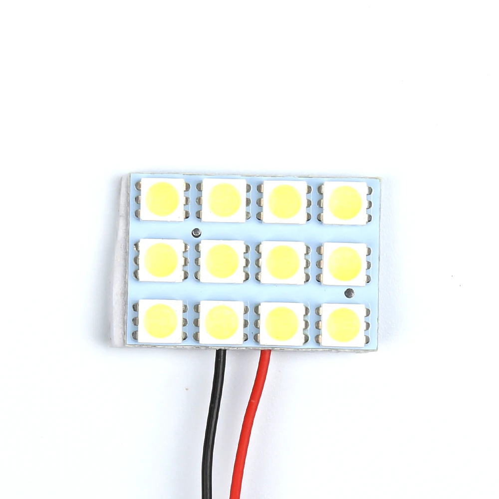 5050 12 SMD Canbus ceramiczne światło LED do wnętrza samochodu lampa Led w kształcie kopuły