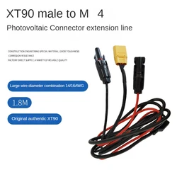 180cm 14/16AWG XT90 connettore fotovoltaico maschio accumulo di energia alimentazione solare linea di connessione fotovoltaica