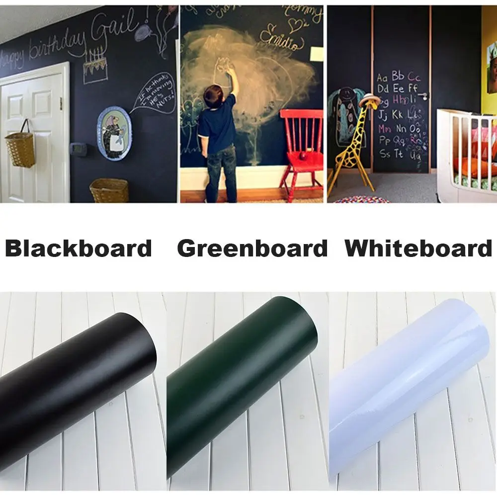 Accessories White/Green/Black Wall Decor Writing Graffiti Draw Decal Stickers Blackboard Whiteboard Sticker Presentation Boards