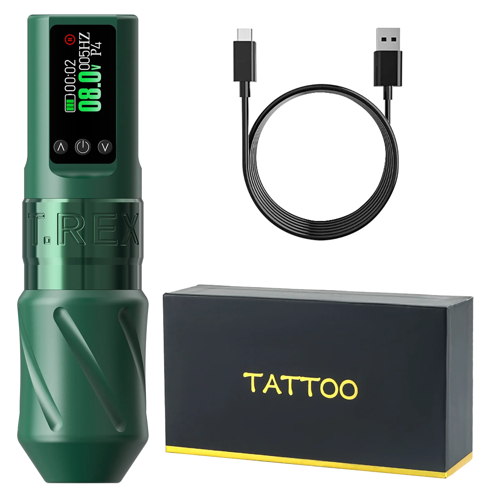 T-Rex Wireless Tattoo Machine Pen Full Kit Adjustable Stroke