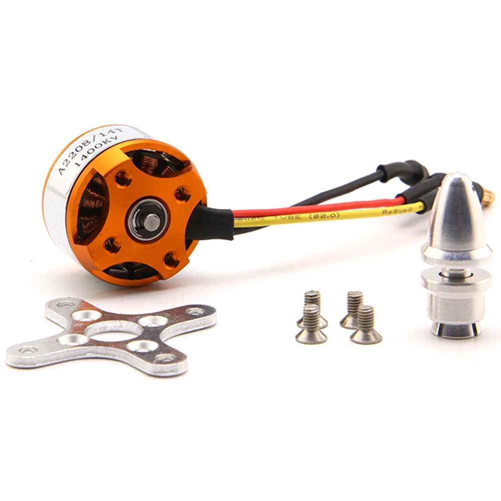 A2208 2208 1100KV/1400KV/2600KV 2-3S Brushless Motor+30A ESC+1045 Propeller For RC F450 F550 Quadrocopter Airplane Accessories