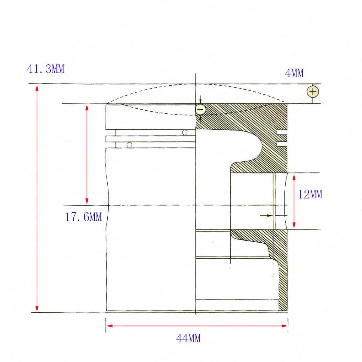 Performance Cylinder Head Piston Ring Crankshaft Kit (Big Bore Kit) for 47CC 49CC Mini Moto Dirt Pit Bike Parts