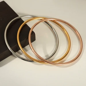 Kadınlar için paslanmaz çelik bilezik, basit, yuvarlak, 316L bilezik, bilezik altın kadınlar, hipoalerjenik, çekicilik, hediye takı, yüksek kalite, lüks Bilezik alerjilerinin en iyi 10 satışı-no. 10