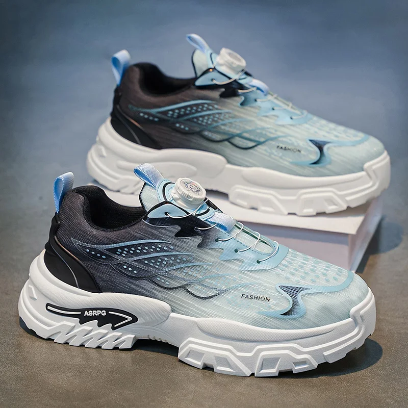 

Новые мужские спортивные кроссовки Весна 2026, летние дышащие сетчатые кроссовки с увеличенной подошвой, универсальные и подходящие для занятий спортом на открытом воздухе, модные кроссовки