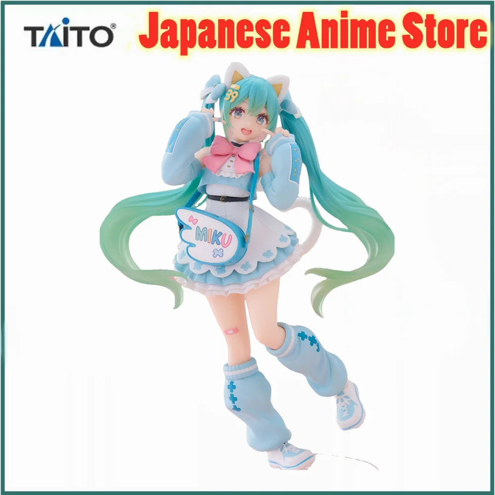 タイトーオリジナルファッション初音ミクアニメフィギュアアクションフィギュアモデルコレクターおもちゃ初音ミクバンプレストグッズギフト