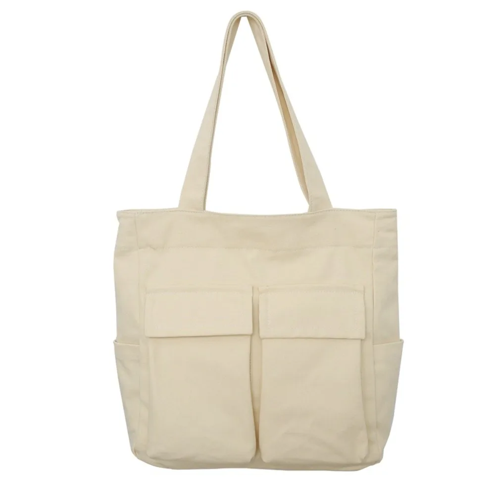 

Leisure Multi-pocket Tote Bags Large Capacity Chic Single Shoulder Bag Teenager Light Weight Messenger Bags Unisex