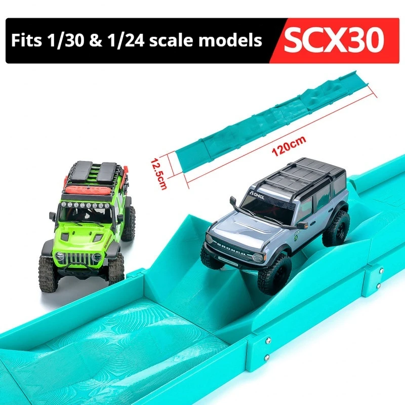 

Мост-препятствие PYFORE 1/30 1/24 для радиоуправляемых краулеров SCX30: аксессуар для сцен с крутыми склонами и бездорожьем