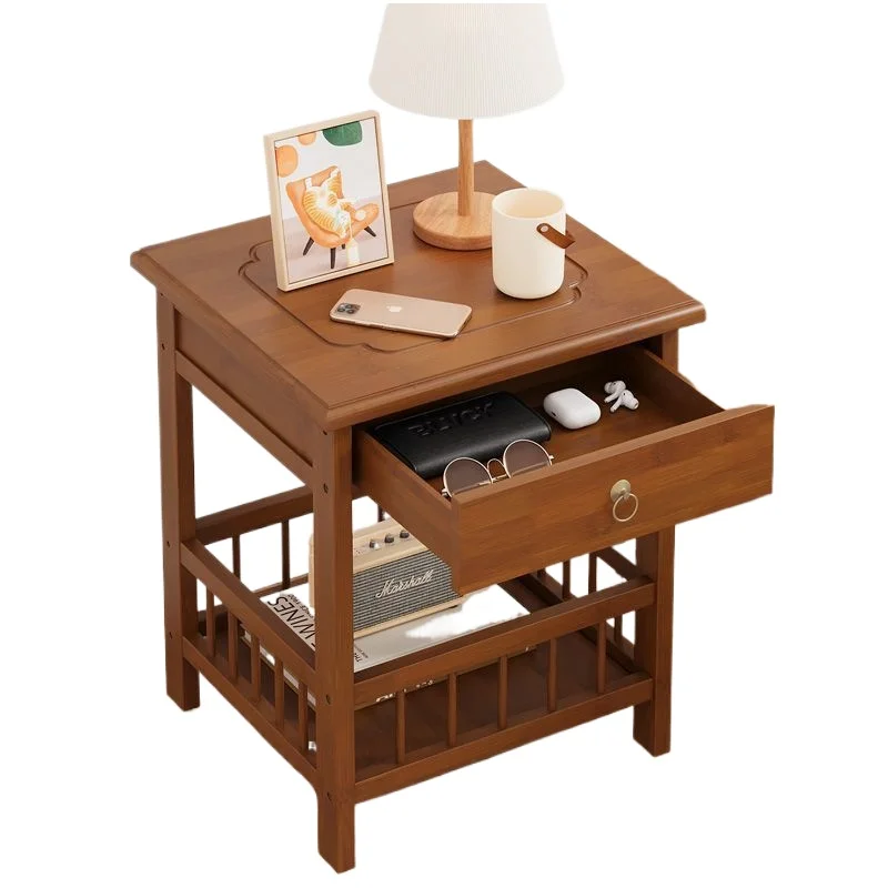 

Small Minimalist Nightstand for Bedroom Bedside Storage Shelf Side Table Cabinet Non-Solid Wood New Discount Model