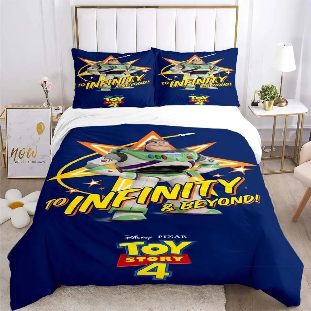 

Комплект постельного белья «История игрушек Диснея», пододеяльник, наволочка, детское украшение для дома, спальни, пододеяльник с героями мультфильмов, Рождественский подарок