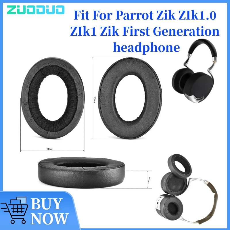 

ZUODUO Replacement Earpads For Parrot Zik ZIk1.0 ZIk1 Zik Headphones Softer Protein Leather Earpads High Quality Earpads