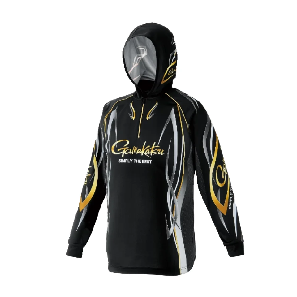 Новинка 202, Gamakatsu, мужская одежда для рыбалки, модная летняя уличная дышащая солнцезащитная рубашка, быстросохнущая рубашка с длинными рукавами, толстовка Новинка 202, Gamakatsu, мужская одежда для рыбалки, модная летняя уличная дышащая солнцезащитная рубашка, быстросохнущая рубашка с длинными рукавами, толстовка