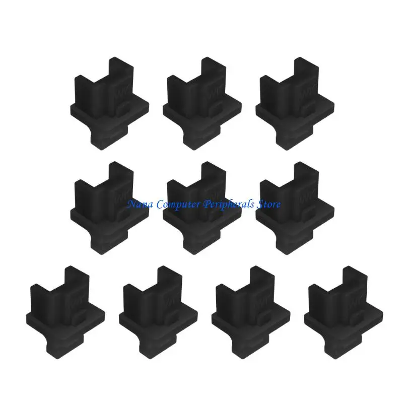F68C 10Pcs/set Ethernet RJ45 Dust Cover Protectors RJ45 Dust For Laptop Computer Routers RJ45 Connectors