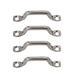 4PCS Stainless Steel Door Handles Cupboard Knob Drawer Pull Kitchen Cabinet Knobs 25mm Pull Buckle Rope Fixed Clamp Cable Holder
