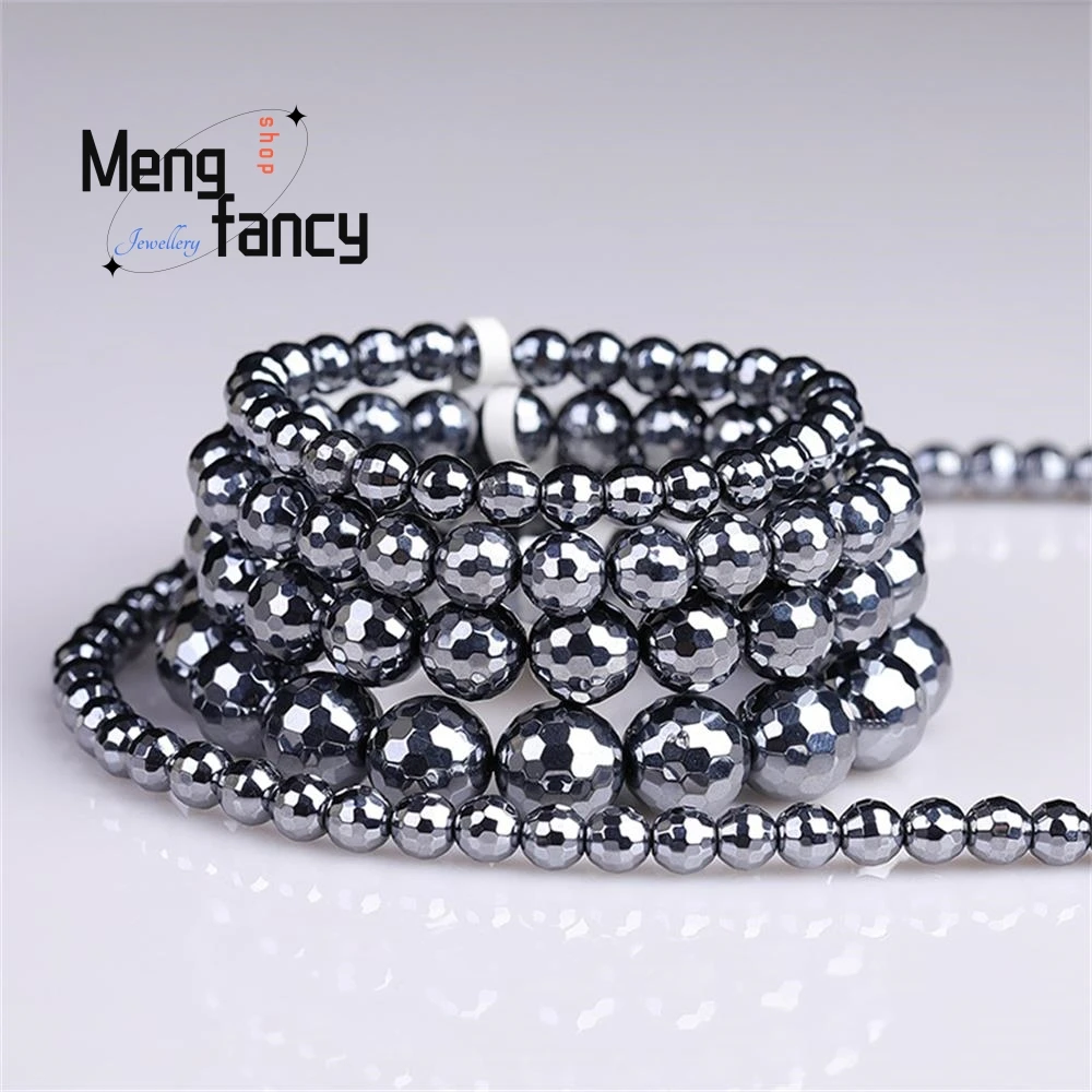 Terahertz Diamond cut 6-12mm Polysilicon Hot & Cold Dual Effect Bracelet Natural Exquisite Fashion Elegant Jewelry Holiday Gifts