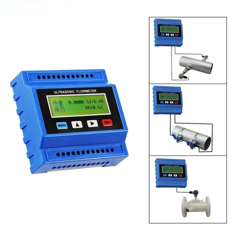 Modular Ultrasonic Flow Meter Wall‑Mount Clamp‑on Flow Sensor