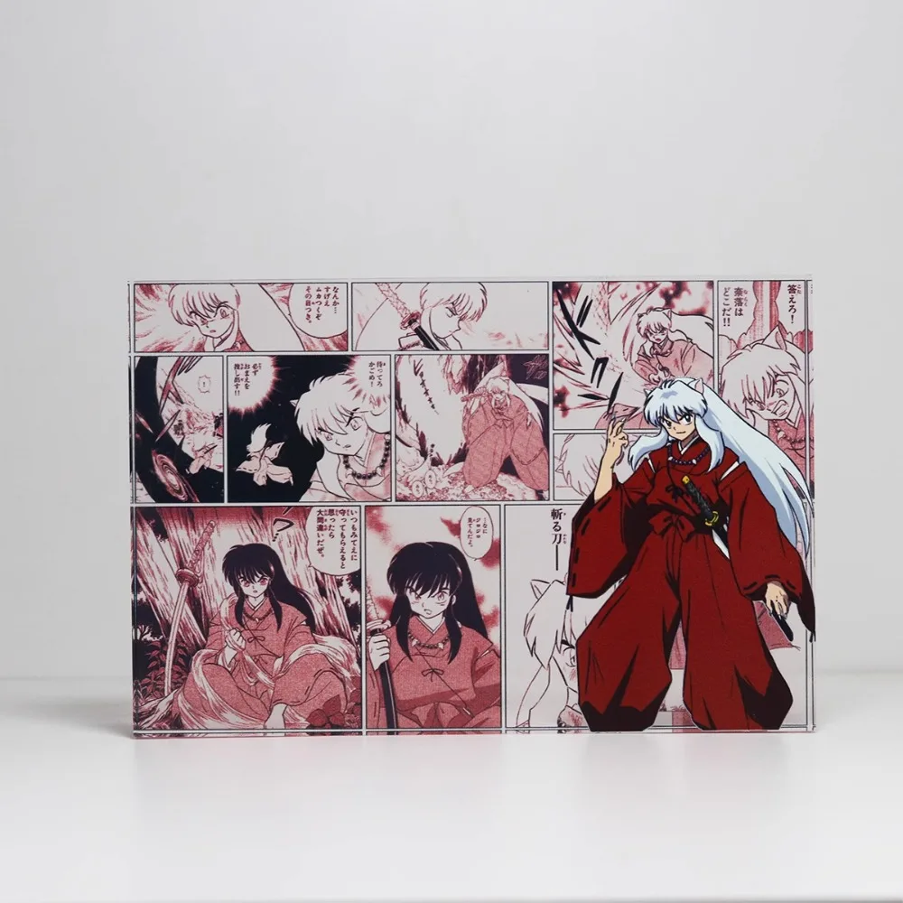 DIY Inuyasha Higurashi Kagome Sesshoumaru Acrylic Card Brick Original Self-produced Anime Movie Collection Crystal Brick