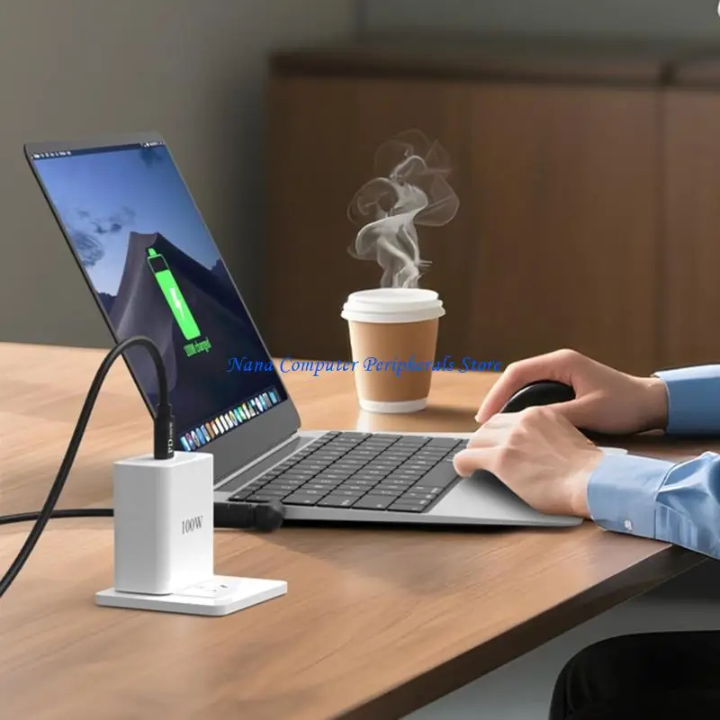 F68C USB C شحن كابل PD100W 13 محولات التوافق العالمي والمحمول