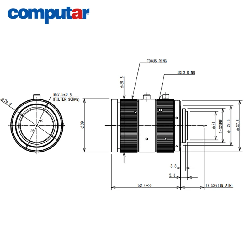 Computar M1618-APVSW 5MP 2/3