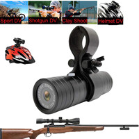 Outdoor Hunting Camera FHD 170 FOV with Gun Mount Mini Video Recorder Gun Camera for Hunter Action Cameras Waterproof Camcorder