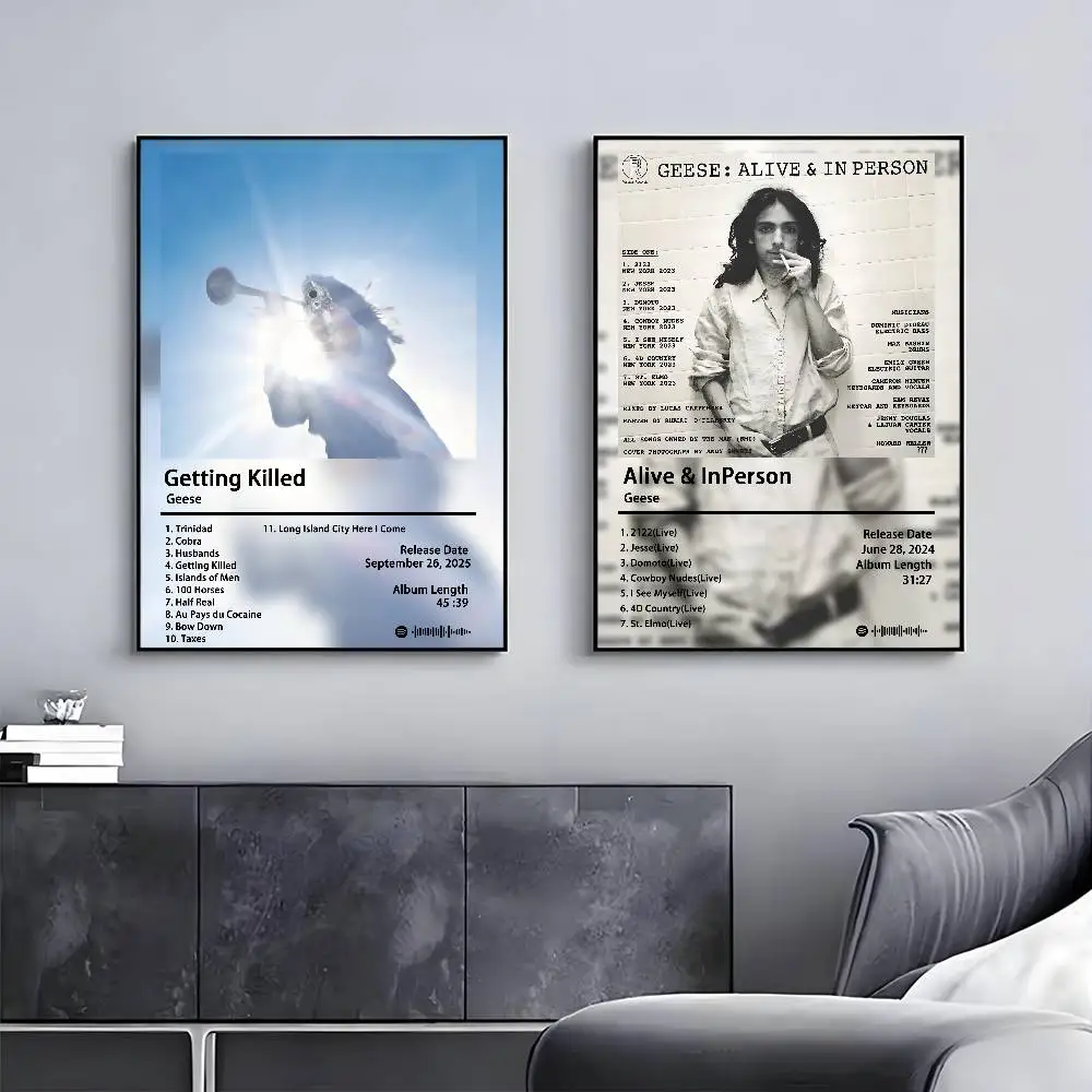 المغني G-GeeseS اقتل ملصق لزجة جدار الفن الطباعة مقاوم للماء غرفة المعيشة المنزلي غرفة نوم بار ديكور جمالي