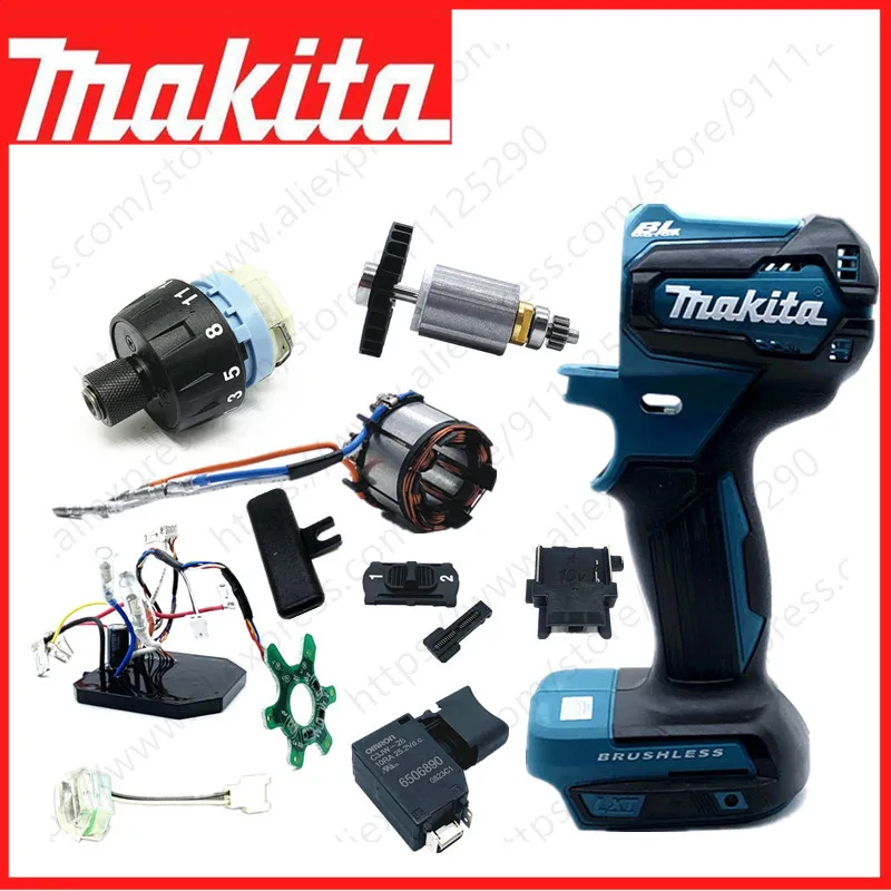 Makita DDF083 Power Tool Accessories for  Housing Armature Rotor Switch Gearbox DDF083Z DDF083RFE DDF083RTE CORDLESS DRIVER DRIL