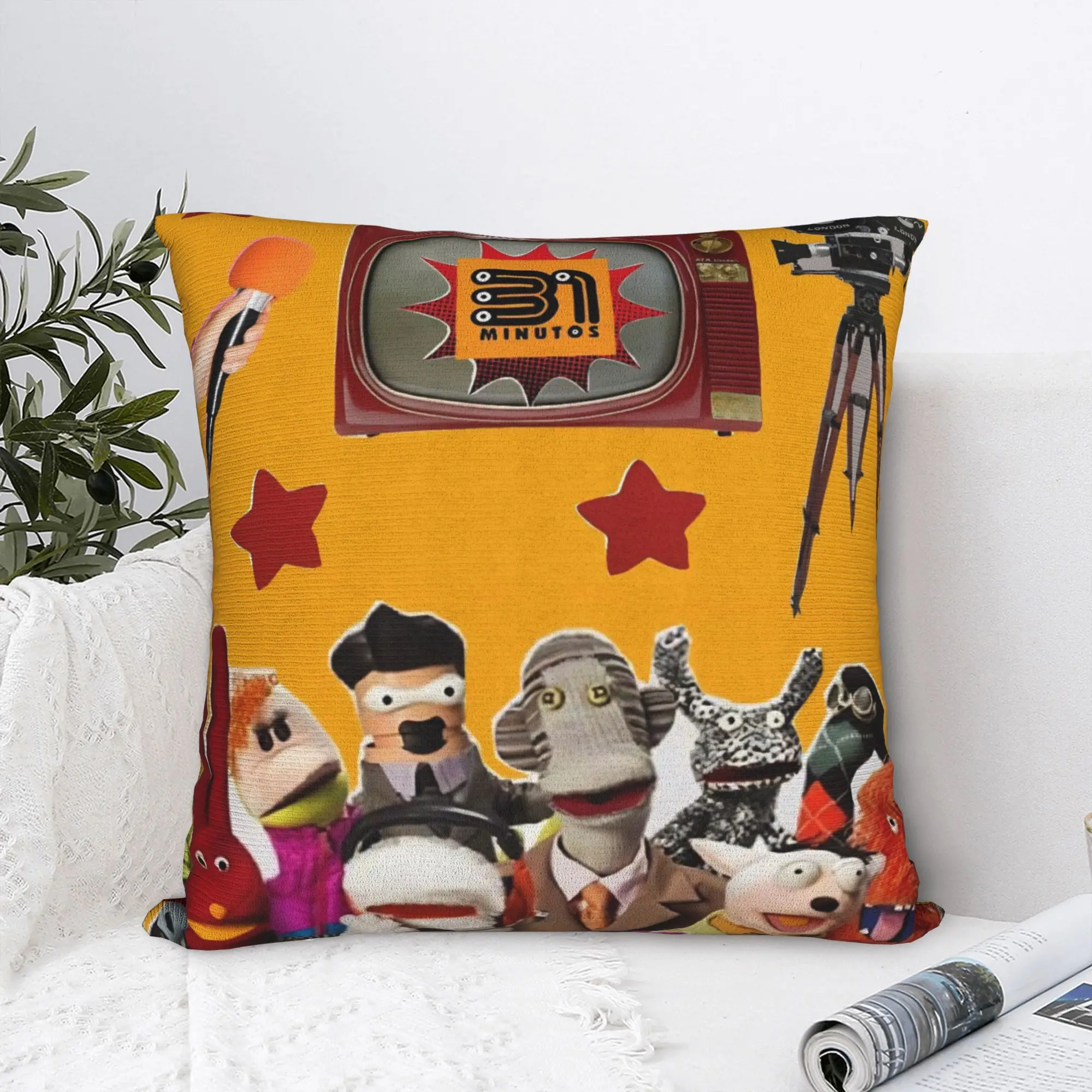 31 Minutos Square Pillow Case 31 Minutes Chilean Comedy Cushion Covers Custom Polyester Decorative Pillowcase for Sofa 40x40cm