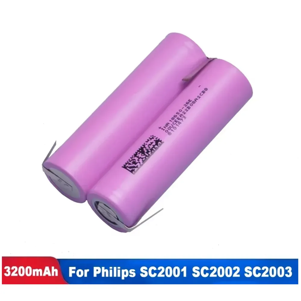 Replacement Battery For Philips SC2001 SC2002 SC2003 Lumea Prestige IPL Hair Removal Device 7.4V 3200mAh 2UR18650W2 DIY Install