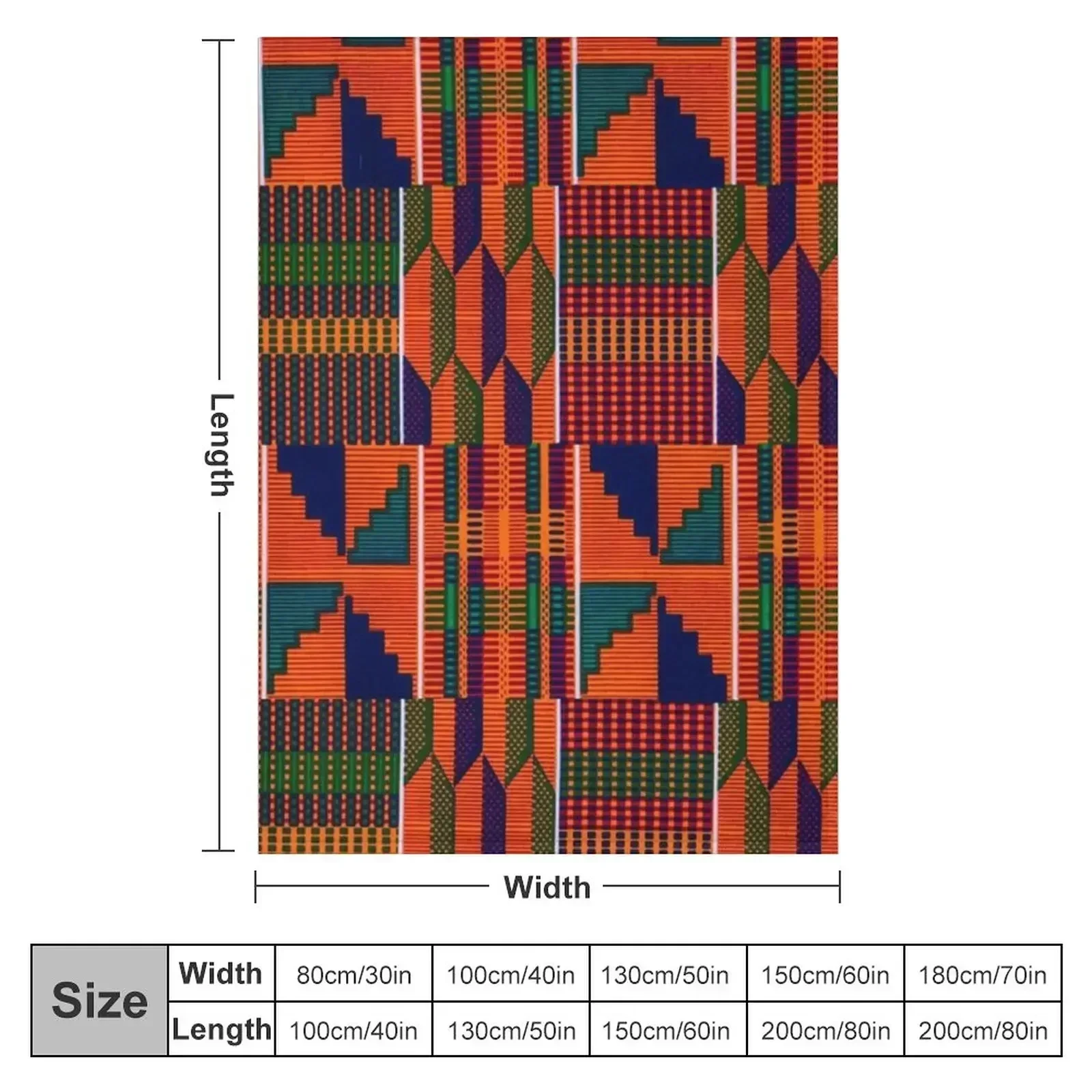 Kente Throw Blanket Decorative Sofas Softest Sleeping Bag Bed Multi-Purpose Comforter Blankets