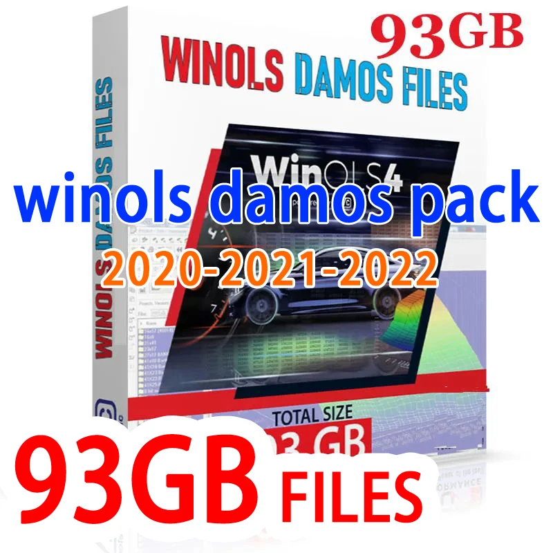 93GB Winols DAMOS BIG PACK (NEW) 2020-2021-2022 | Chip Tuning OLS + Mappacks - Total Size