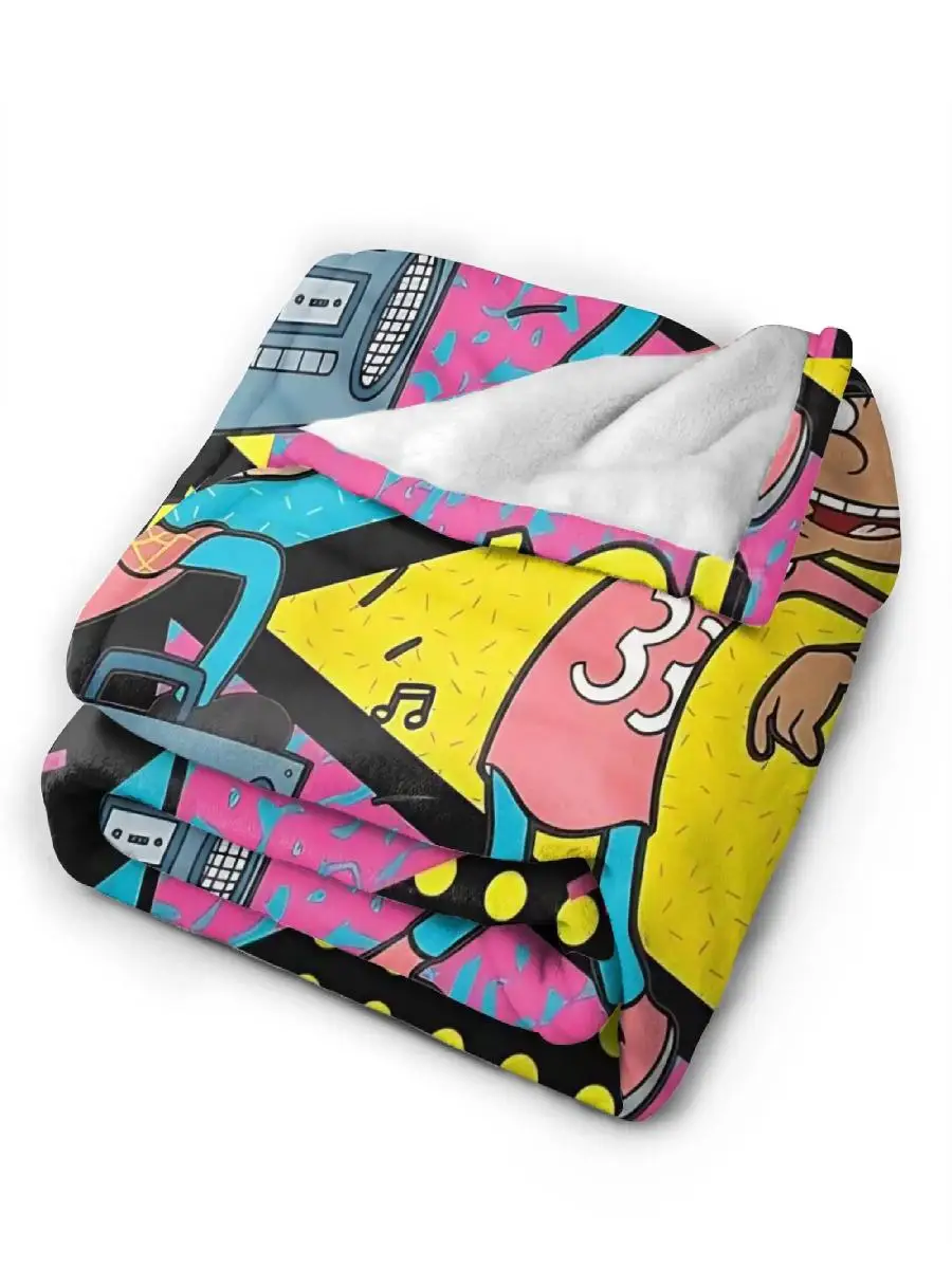 يا أرنولد بطانية دافئة ناعمة الطفل أفخم رمي بطانية الجدة غرفة نوم الفانيلا المفرش غطاء سرير أريكة #2