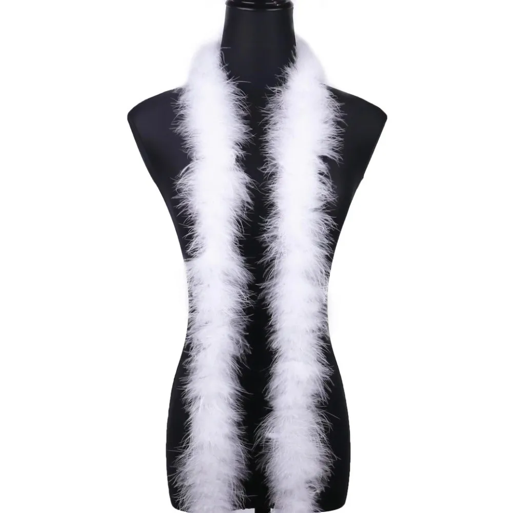 2 متر مارابو ريشة بوا الكفة قطاع فو الفراء رقيق تقليم DIY بها بنفسك الملابس الخياطة ديكور المنزل الفراء الاصطناعي شريط الديكور