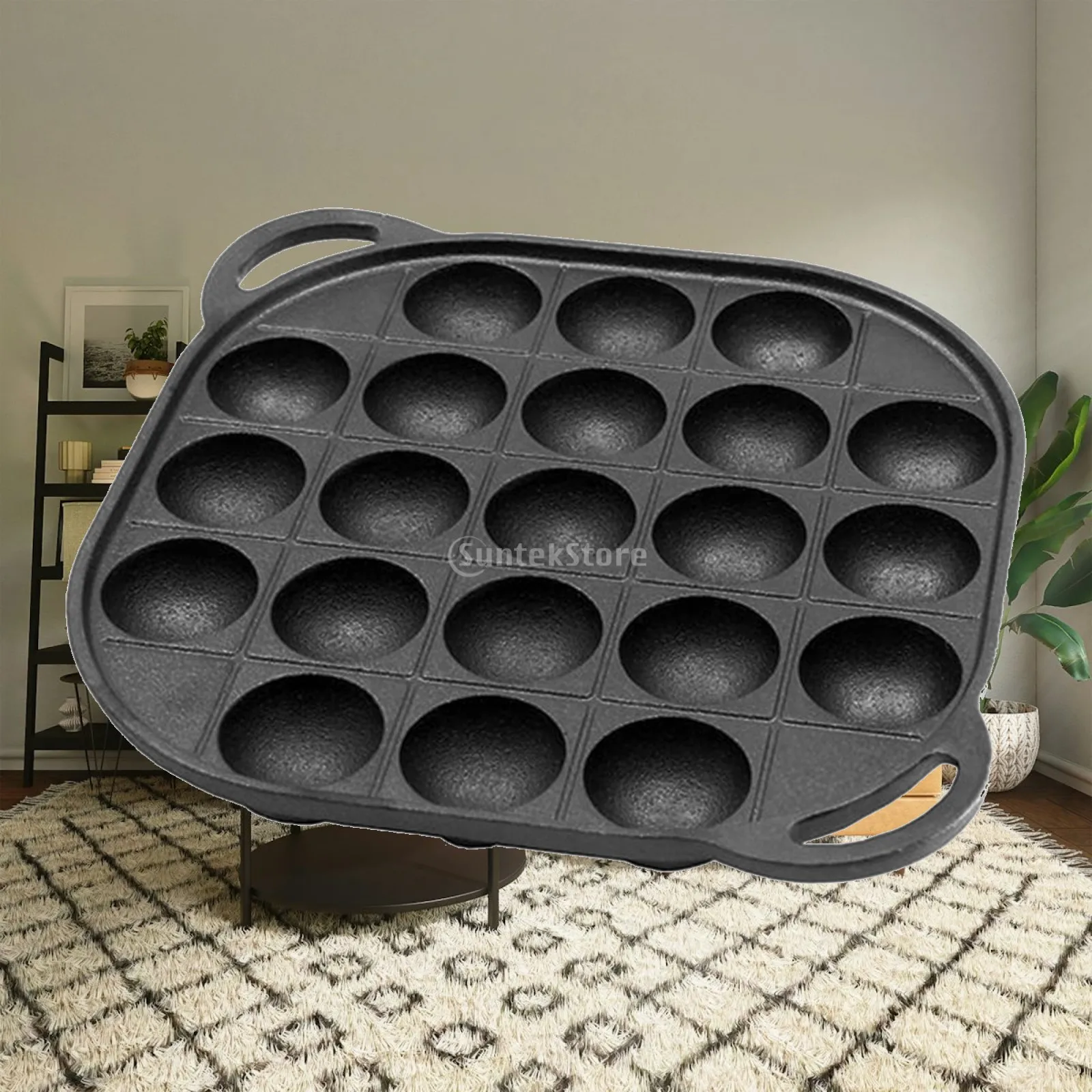 Takoyaki Pan Cast - Meat Ball Griddle Cast Iron Takoyaki