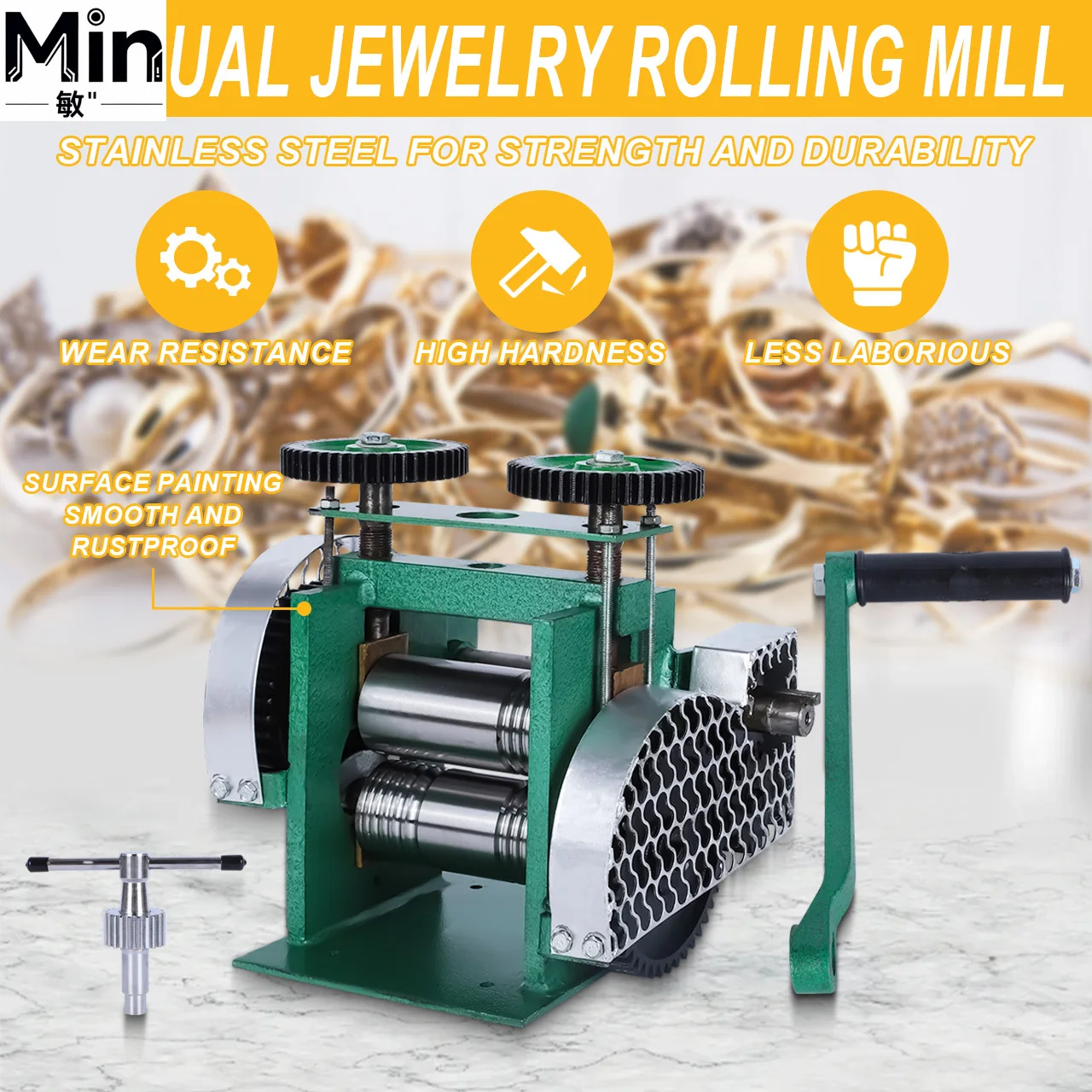 3-in-1 Jewelry Rolling Mill Ma - Jewelry Rolling Mill Manual Wire Flat Roller review and price