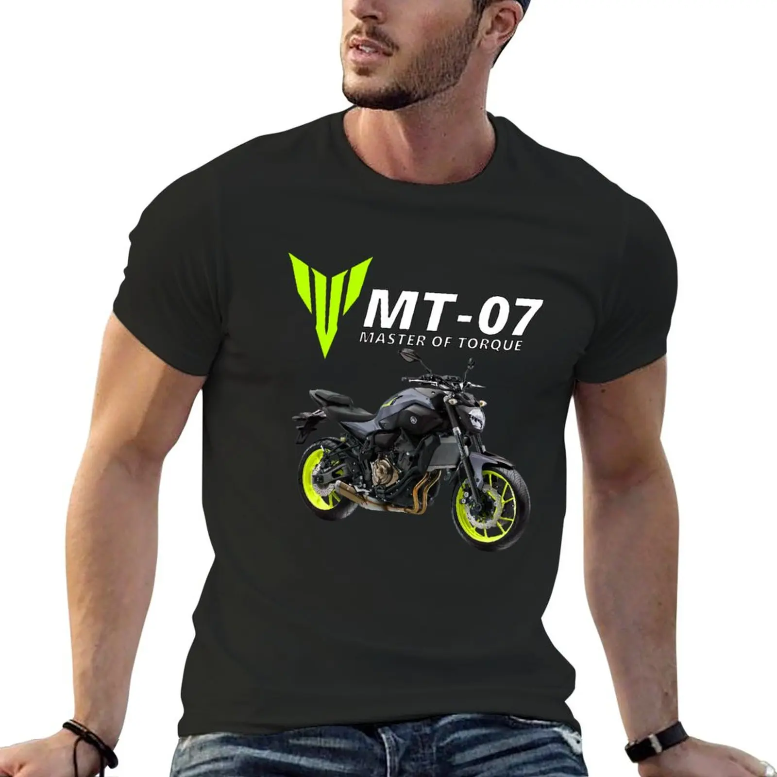 

MT-07 Motorcycle T-shirt customs tops graphics plain oversized t shirts for men