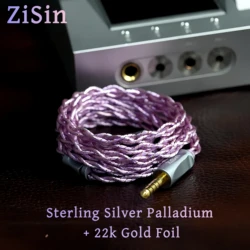 ZiSin-46 4-Core Litz HIFI Earphone Upgrade Cable With 3.5/2.5/4.4mm MMCX/QDC/TFZ 0.78 2Pin For MK4 Legacy2 Blessing3 Variations