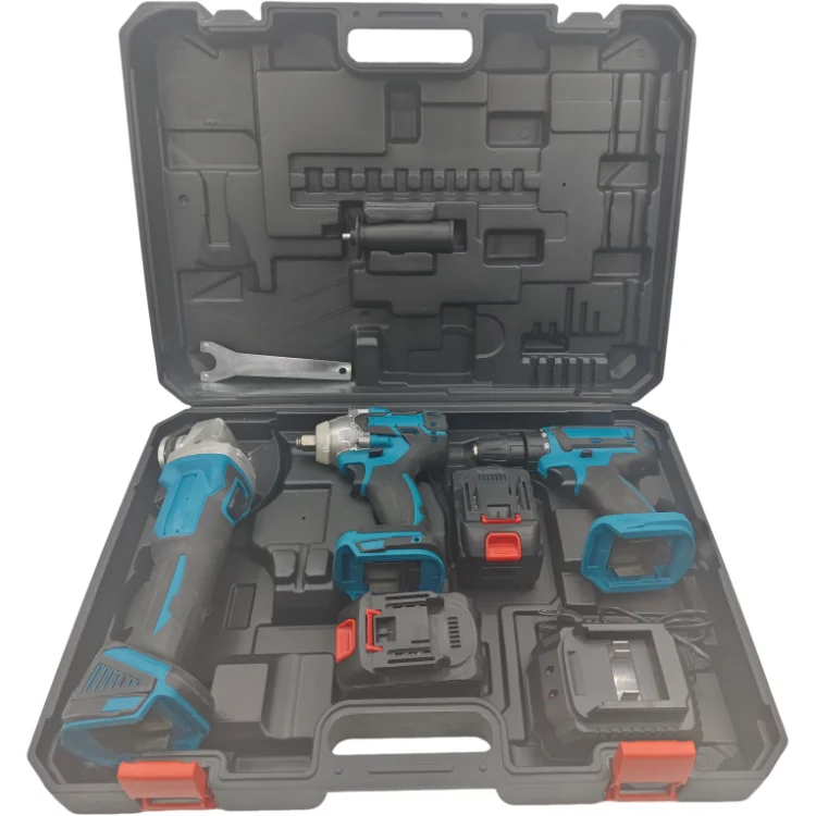 hit productZP OEM Customizable 21V Brushless Lithium Battery Cordless Power Drill Set Electric Wrench 3-Year Warranty 1/4in Squa
