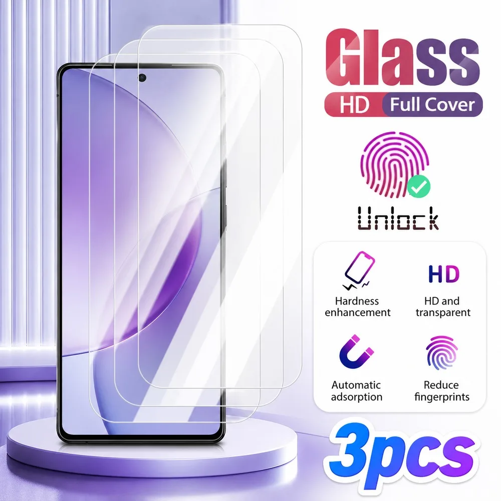 3 шт. закаленного стекла для Motorola Edge 70 Fusion, 70 Pro, 70 Pro+, 70. Защитное стекло для экрана Motorola Edge 60 Pro, 60 Fusion, 60, 50 Pro.