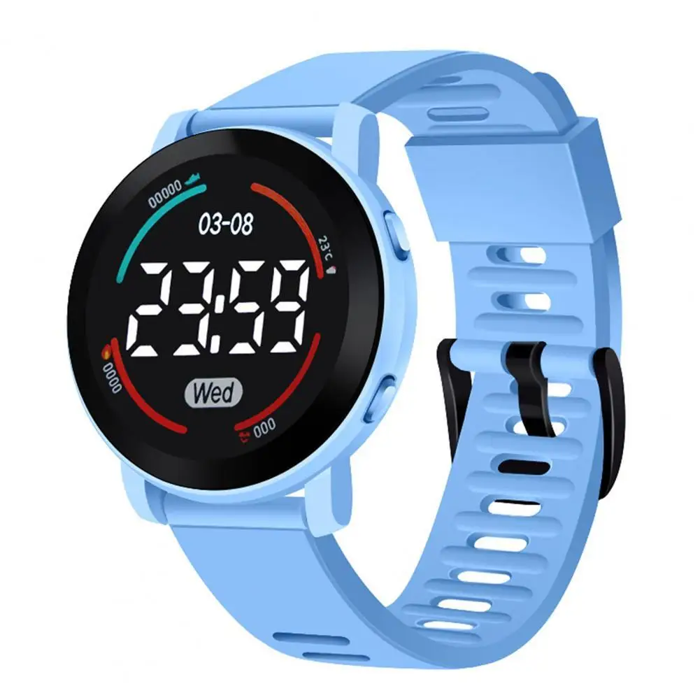 

Electronic Watch Life Waterproof Button Operation LED Sports Digital Wrist Watch Birthday Gift for Student