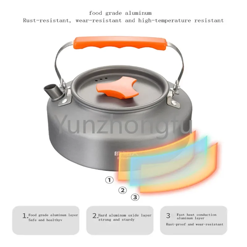 Cookware Portable Open Fire Boiled Water for Tea Making Special Picnic Teapot Camping Pot Supplies Outdoor Kettle