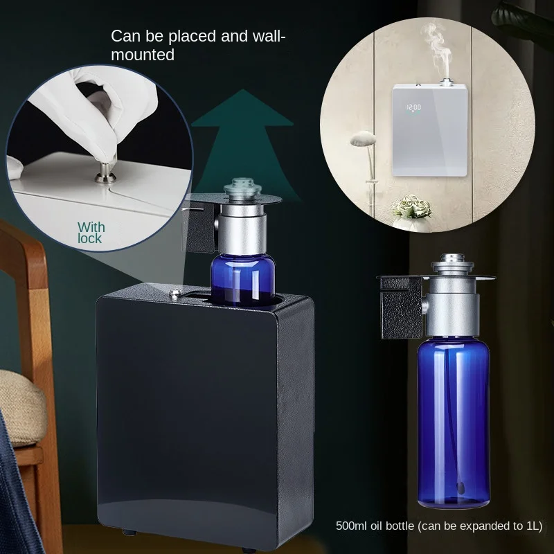 Máquina de fragancias de aceite esencial para Hotel, difusor de aire acondicionado automático de Metal para aromaterapia, dispensador comercial con Bluetooth