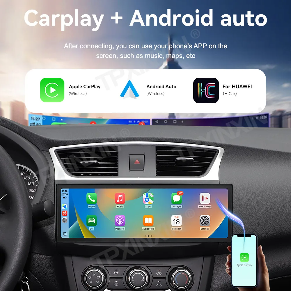 14.9 Inch Screen Car Radio For Nissan Sylphy 2012-2019 Android GPS Navigation Multimedia Video Player Stereo Receiver Head Unit