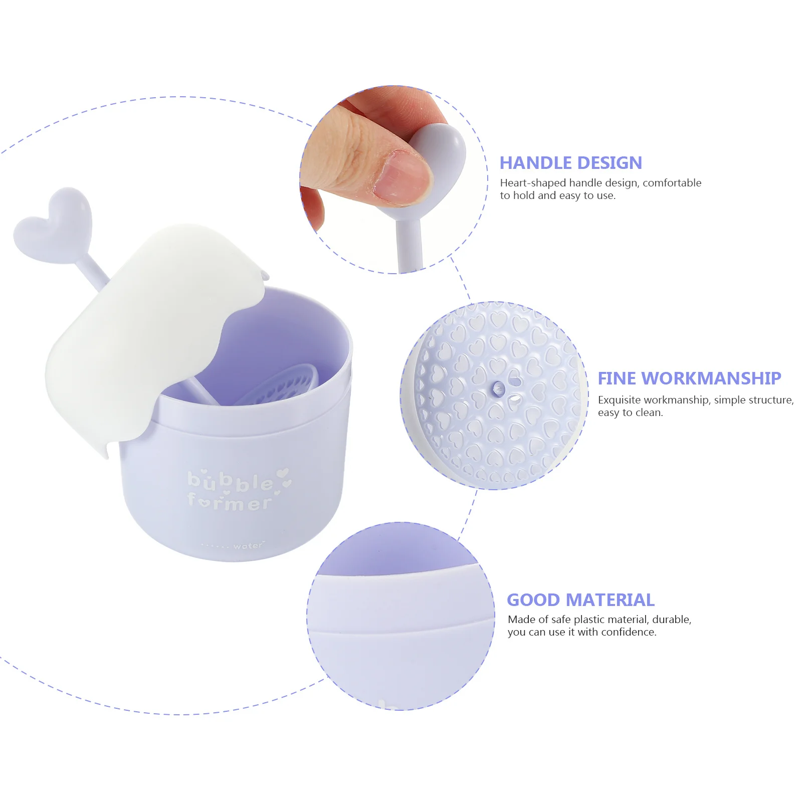 เครื่องทำโฟมล้างหน้าแบบพกพา 2 ชิ้น ใช้งานง่าย น้ำหนักเบา เหมาะสำหรับการเดินทาง