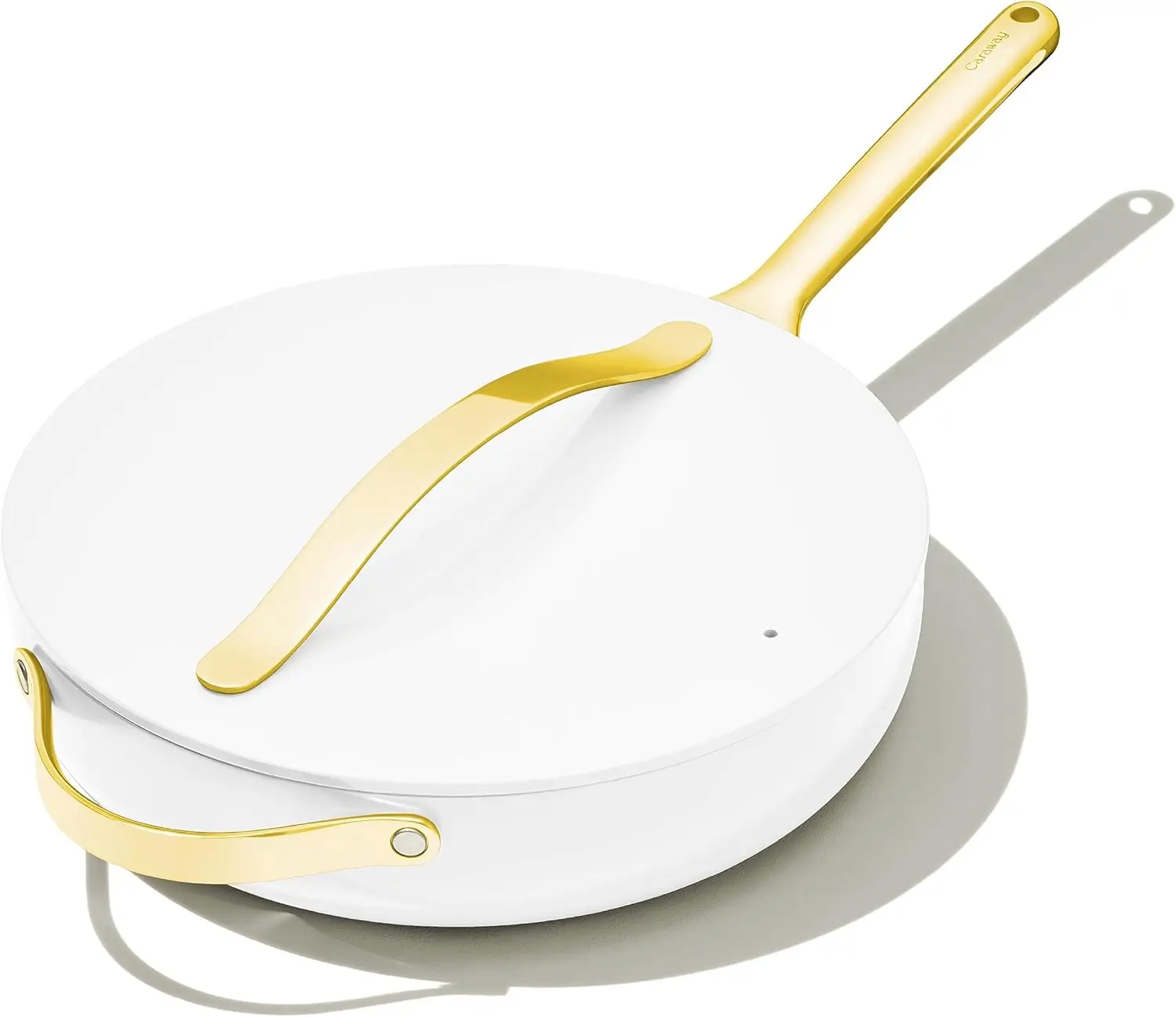 

Керамическая сковорода для соте с антипригарным покрытием и крышкой (4,5 карата, 11,8 дюйма) — нетоксичная, без PTFE и PFOA — безопасная для духовки и совместима со всеми плитами