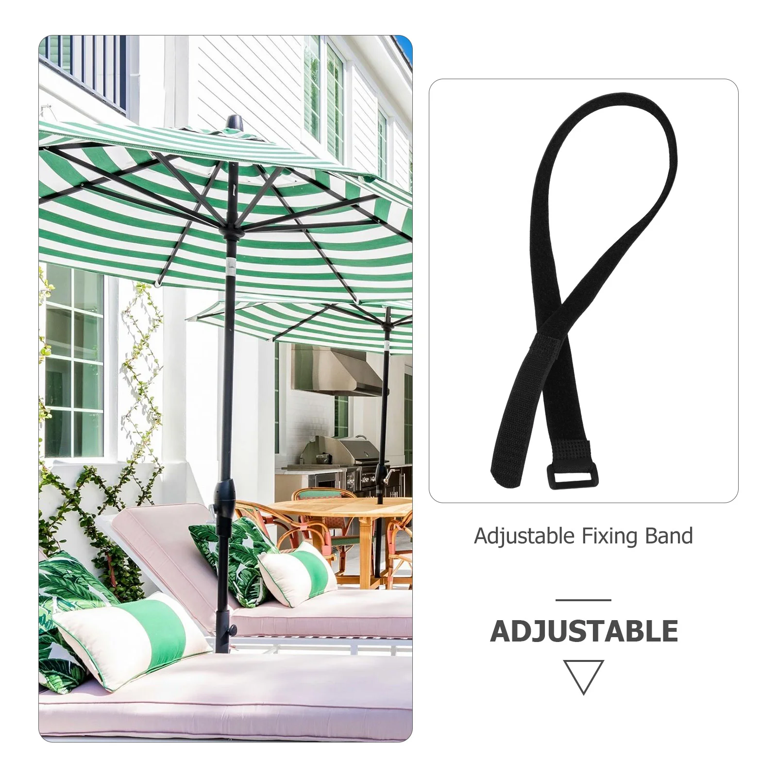 6-częściowe akcesoria do parasoli ogrodowych Pasek mocujący do kempingu Paski stabilizujące wiatr Namiot Naprawiono dron Nylon Poliester Przenośny na zewnątrz