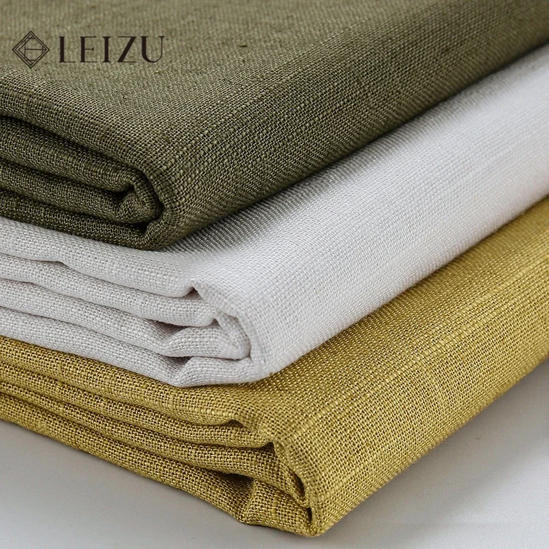 

0.5m/1m/2m Bamboo Cotton Linen Fabric Handmade DIY Shirts Pants Clothing Sofa Curtain Luggage Pillows Home Textile Sewing Fabric