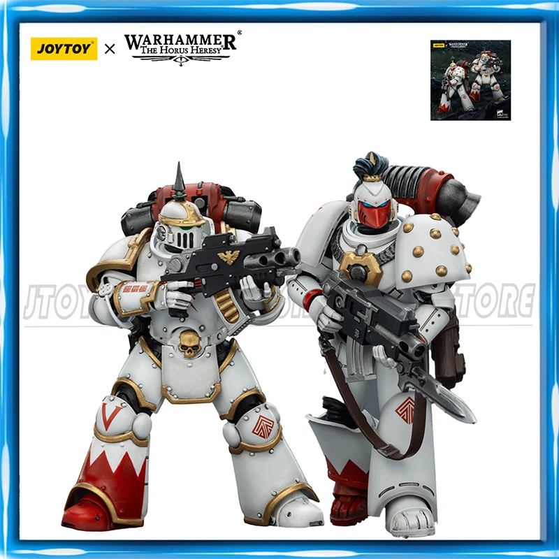 JOYTOY Warhammer 40K 1/18 Actionfiguren White Scars MKII Taktischer Legionär MKVI Taktischer Legionär