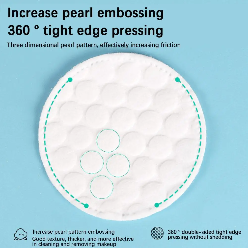 100 قطعة وسادات قطنية مستديرة المكياج القطن لينة يشكلون مزيل طلاء الأظافر منصات مزيل ماكياج المتاح القطن النظيف للوجه #3
